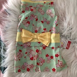 Mint Floral Dog Kimono